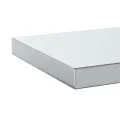 Étagères murales 2 pcs 100x23,5x3 cm argenté acier inoxydable