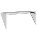 Étagère murale 75x30x31 cm argenté acier inoxydable