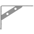 Supports d'étagères 4pcs 15x2,5x11,5cm argenté acier inoxydable