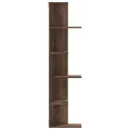 Étagère d'angle murale chêne marron bois d'ingénierie