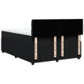 cadre de lit et matelas Noir 160x200 cm Velours