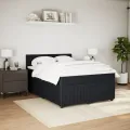 cadre de lit et matelas Noir 160x200 cm Velours