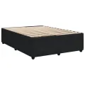 cadre de lit et matelas Noir 160x200 cm Velours