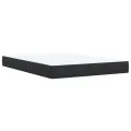 cadre de lit et matelas Noir 160x200 cm Velours