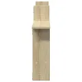 Étagères murales 2pcs chêne sonoma 50x12x50cm bois d'ingénierie