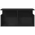 Armoire murale 60x20x30 cm noir bois d'ingénierie