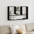 Étagère murale noir 99x15x60 cm bois d'ingénierie
