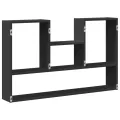 Étagère murale noir 99x15x60 cm bois d'ingénierie