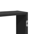 Étagère murale noir 99x15x60 cm bois d'ingénierie
