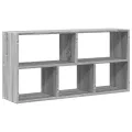 Étagère murale sonoma gris 100x25x50 cm bois ingénierie