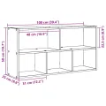 Étagère murale sonoma gris 100x25x50 cm bois ingénierie