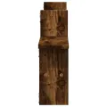 Étagères murales 2 pcs chêne fumé 38x12x38 cm bois d'ingénierie