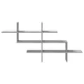 Étagère murale sonoma gris 124,5x18x60,5 cm bois d'ingénierie
