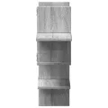 Étagère murale sonoma gris 124,5x18x60,5 cm bois d'ingénierie