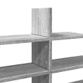 Étagère murale sonoma gris 124,5x18x60,5 cm bois d'ingénierie