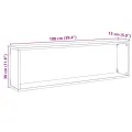 Étagères cube murales 4 pcs chêne artisanal 100x15x30 cm