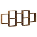 Étagère murale vieux bois 159x18x65 cm bois d'ingénierie