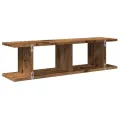 Étagères murales 2 pcs vieux bois 75x18x20 cm bois d'ingénierie