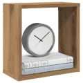 Étagères cube murales 2 pcs chêne artisanal bois ingénierie