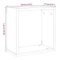 Étagères cube murales 2 pcs chêne artisanal bois ingénierie
