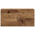Meuble mural vieux bois 80x39x40 cm bois d'ingénierie