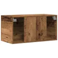 Meuble mural vieux bois 80x39x40 cm bois d'ingénierie