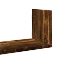 Étagères murales 3 pcs chêne fumé 80x18x18 cm bois d'ingénierie