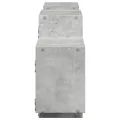 Étagère murale gris béton 129x18x42 cm bois d'ingénierie