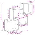 Armoire murale 78x18x71 cm blanc bois d'ingénierie