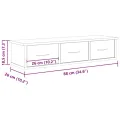Armoire murale vieux bois 88x26x18,5 cm bois d'ingénierie