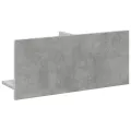 Armoire murale 70x16,5x30 gris béton cm bois d'ingénierie