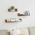 Étagères murales 3 pcs chêne artisanal bois d'ingénierie