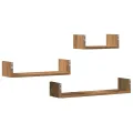 Étagères murales 3 pcs chêne artisanal bois d'ingénierie