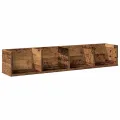 Étagère murale à CD vieux bois 100x18x18 cm bois d'ingénierie