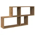 Étagère murale chêne artisanal 100x18x53 cm bois d'ingénierie