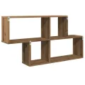 Étagère murale chêne artisanal 100x18x53 cm bois d'ingénierie