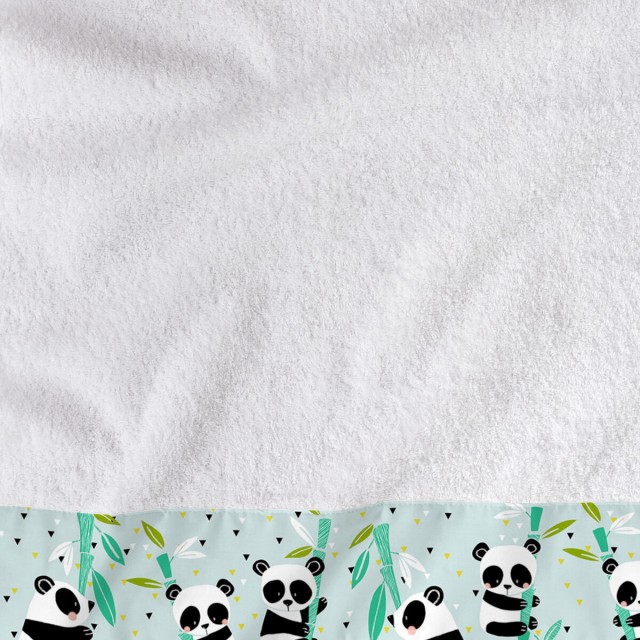 Handdoekenset HappyFriday Moshi Moshi Panda Garden Blue Blauw 2 Onderd