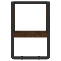 Étagère murale avec barre chêne marron 20x25x30 cm