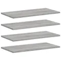 Étagères murales 4 pcs sonoma gris 60x30x1,5 cm bois ingénierie