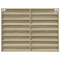 Armoire à vitrine chêne sonoma 100x8,5x75 cm bois d'ingénierie