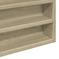 Armoire à vitrine chêne sonoma 100x8,5x75 cm bois d'ingénierie