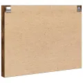 Armoire à vitrine chêne fumé 100x8,5x75 cm bois d'ingénierie