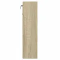 Armoire à vitrine chêne sonoma 100x15x58 cm bois d'ingénierie