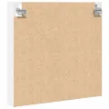 Armoire à vitrine blanc 60x8,5x58 cm bois d'ingénierie
