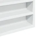 Armoire à vitrine blanc 60x8,5x58 cm bois d'ingénierie