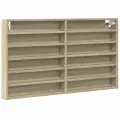 Armoire à vitrine chêne sonoma 100x8,5x58 cm bois d'ingénierie