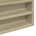 Armoire à vitrine chêne sonoma 100x8,5x58 cm bois d'ingénierie