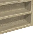 Armoire à vitrine chêne sonoma 60x8,5x58 cm bois d'ingénierie