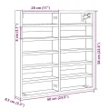 Armoire à vitrine chêne sonoma 60x8,5x58 cm bois d'ingénierie