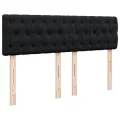 cadre de lit et matelas Noir 160x200 cm Velours